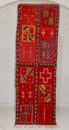 Glaoui Runner Berber Rug - Bold Bohemian Fire
