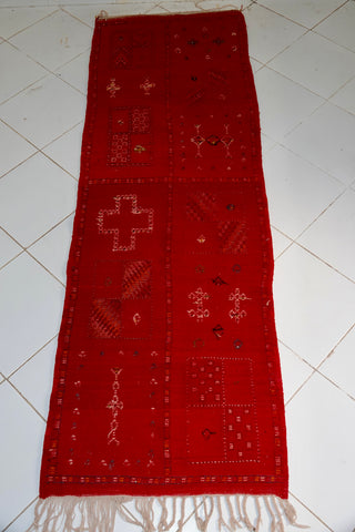 Glaoui Runner Berber Rug - Bold Bohemian Fire