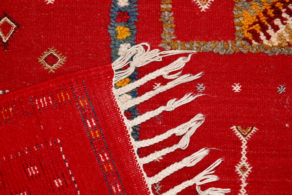 Glaoui Runner Berber Rug - Bold Bohemian Fire