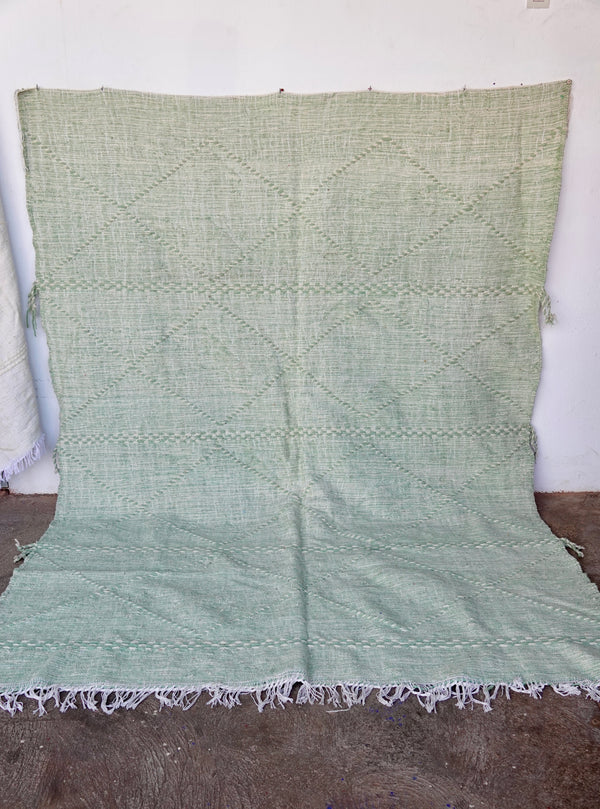 Kilim Moroccan Rug Flatweave Rug - The Green Passage